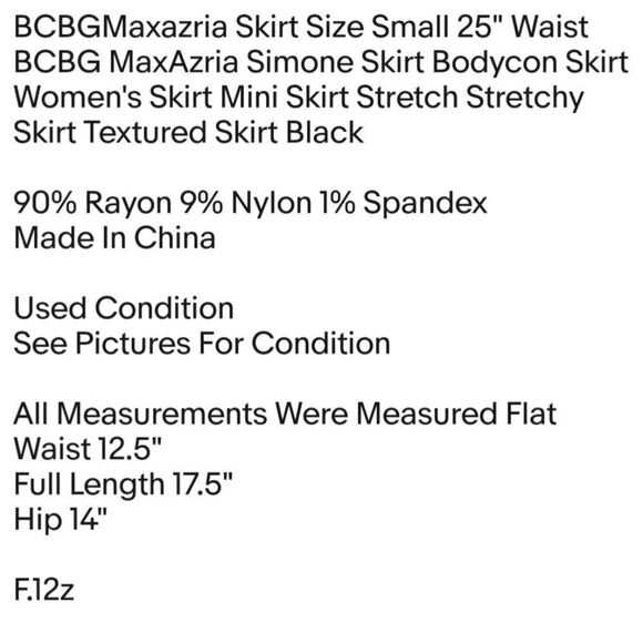 BCBGMaxazria Skirt Size Small 25" Waist BCBG MaxAzria Simone Skirt Bodycon Skirt - Picture 2 of 4